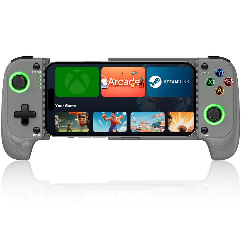 KICKDOT Wireless Phone Controller for iPhone/Android with Hall Joystick, Mobile Gaming Controller for iOS Support Xbox Cloud, Steam Link, GeForce Now, MFi Aple Arcade, Call of Duty, Roblox - Image 1